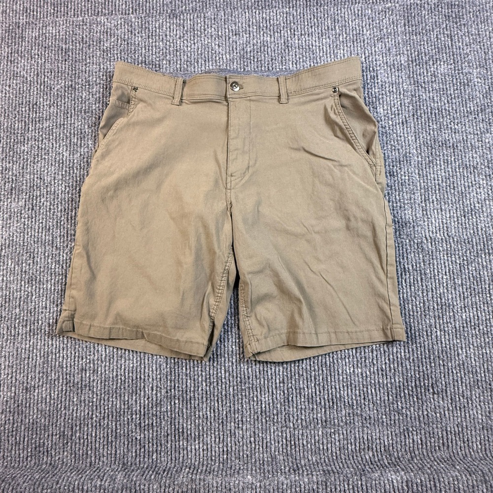 Eight Bells Mens Size 36 Khaki Tan Utility Stretch Shorts P4S608NX‎